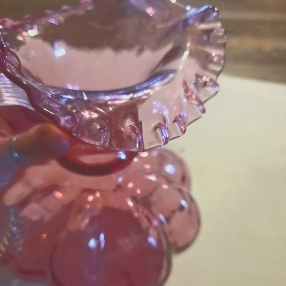 Vintage Fenton Cranberry 8" Melon Pitcher - Picture 9 of 11